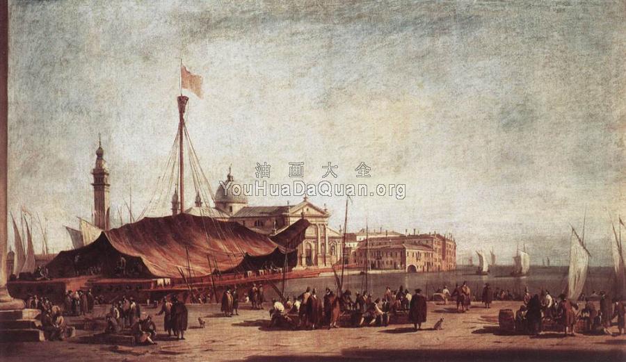 The Piazzetta Looking toward San Giorgio Maggiore - 弗朗西斯科·格拉蒂